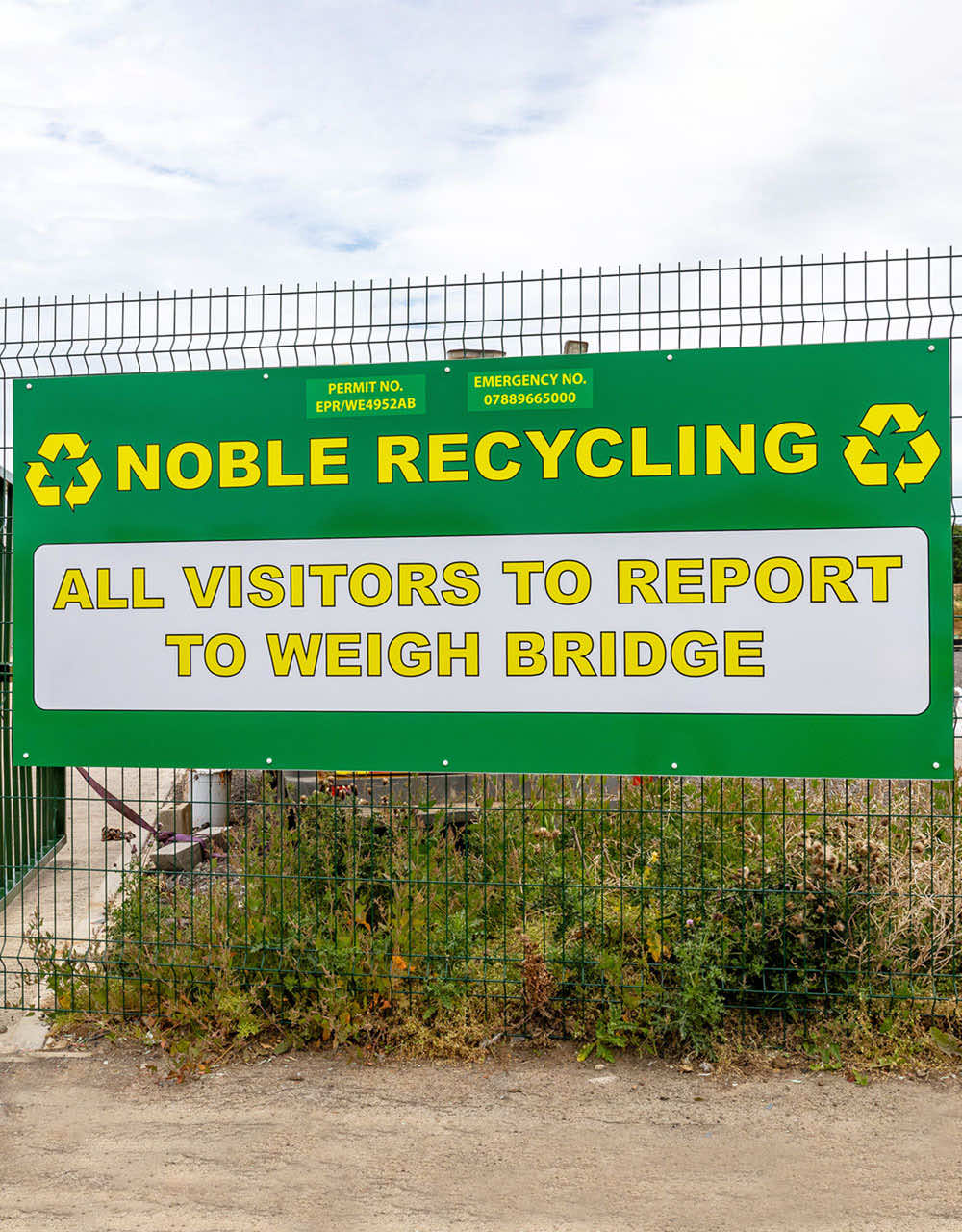 Noble Recyling Sign